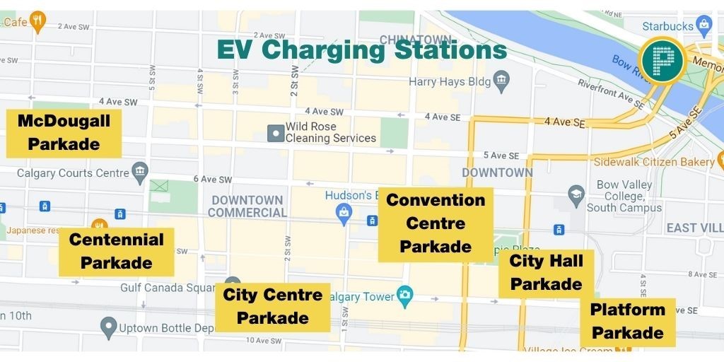EV charging stations map